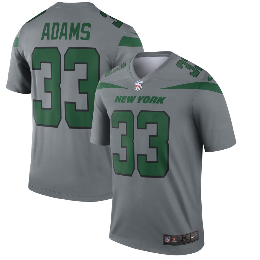 Men New York Jets #33 Adams grey Nike Limited Player NFL Jerseys->houston texans->NFL Jersey